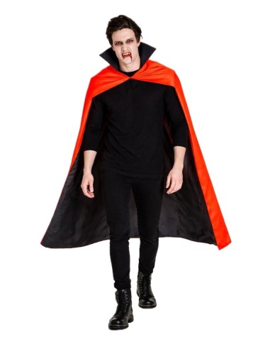 Cappa rossa e nera taglia unica | Costumi per adulti Il Re del Carnevale
